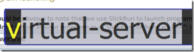 SlickRun - virtual-server